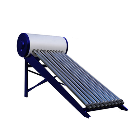 Jagatud survestatud päikese veesoojendussüsteem koosneb lamedast päikesekollektorist, vertikaalsest kuumaveepaagist, pumbajaamast ja paisupaagist